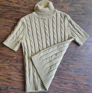 Liz Claiborne Chunky Shimmer Turtleneck Sweater Size M